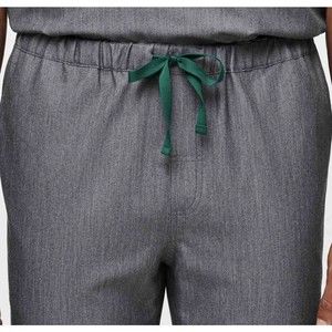 Figs Pisco™ Basic Scrub Pants Mens Size Large Gray Elastic Waistband Drawcord